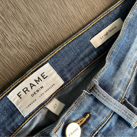Frame Le High Skinny High Rise Denim Jeans 27 - Picture 7 of 12
